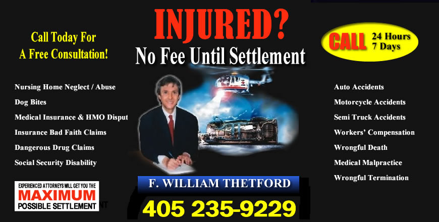 Thetford Law Firm Injured Graphic